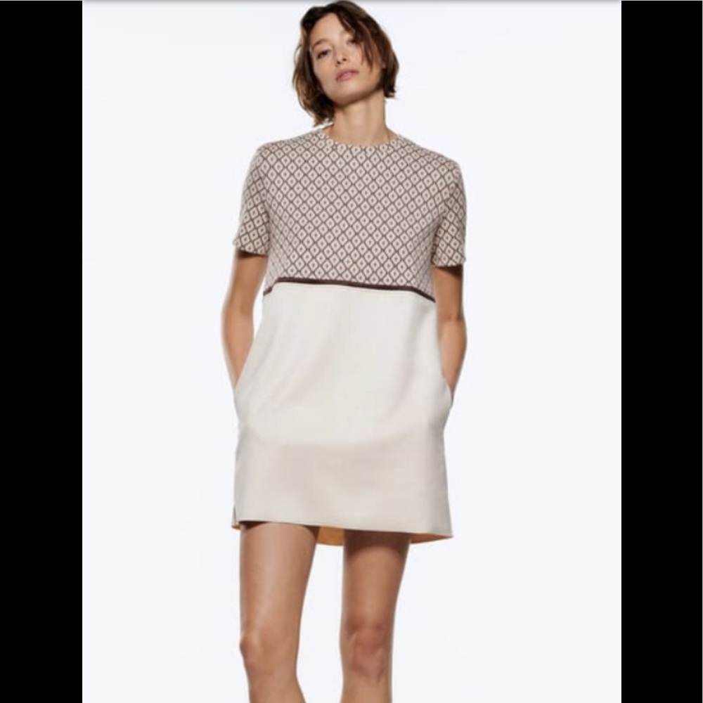 Zara  jacquard dress..barely worn once